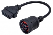 Переходник с колодки OBD-II на диагностическую колодку Cummins 9 pin